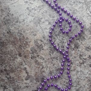 Purple Beaded Necklace